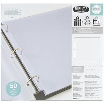 Faux Leather 12x12 3-ring Binder