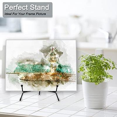 2 Pack Anti-Slip Plate Holder Display Stand, Picture Frame Holder Stand,  Easel Display Stand, Book Display Stand 