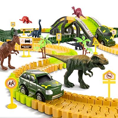 Create Road Dinosaur, Toy Train Track Cars