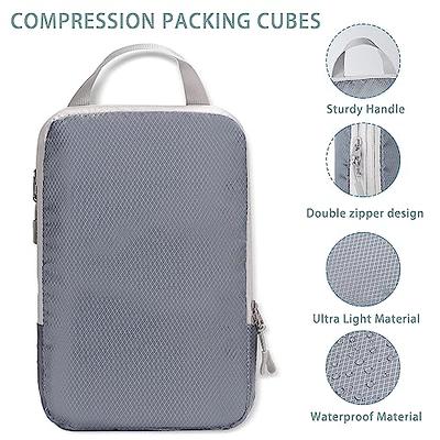 YYDSLEE Compression Packing Cubes for Travel Carry on Suitcase Organizer  Bags Expandable Travel bags Organizer for Luggage Compression Bags Travel  Essentials+ Shoe Bag, Laundry Bag, 6 Set(Blue & Grey) - Yahoo Shopping