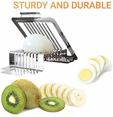 Stainless Steel Boiled Egg Slicer Eggs Cutter Chopper Cooking Gadget  Kitchen Tool