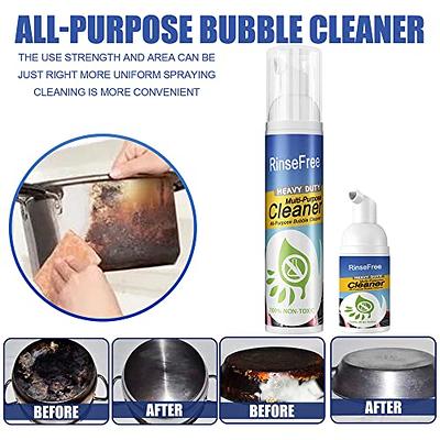 2023 New Super Magic Stain Remover Foam Cleaner,North Moon Bubble Cleaner  Foam,All-Purpose Bubble Cleaner,Foaming Heavy Oil Stain Cleaner (2 PCS, 100