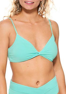 Cabana By Crown & Ivy™ Women's Oasis Rib Twist Front Bralette Swim Top,  Large - Yahoo Shopping