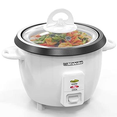 1.0L Mini Rice Cooker, 2 Cups Uncooked WHITE TIGER Portable Travel Steamer  Small,15 Minutes Fast Cooking, Removable Non-stick Pot, Keep Warm, Suitable  For 1-2 People - For Cooking Soup, Rice, Stews 