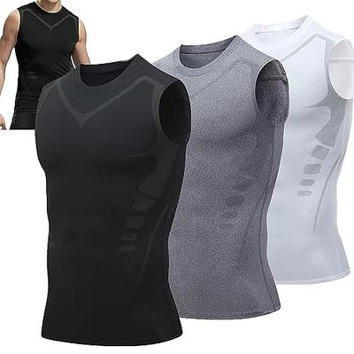 2023 New Version Ionic Shaping Vest, Comfortable and Breathable Ice-Silk  Fabric for Men To Build A Perfect Body