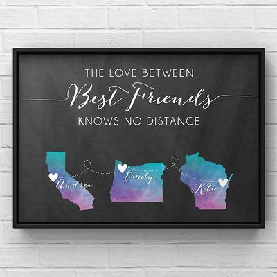 Personalized Best Friend Gifts Long Distance, Best Friends Photo