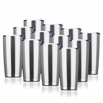 MEWAY 30oz Stainless Steel Tumblers Bulk 8 Pack,Vacuum Insulated Cups  Double Wall Large Tumbler with Lid,Powder Coated Coffee Mugs for Ice & Hot  Drink Gifts for Men(White,Set of 8) - Yahoo Shopping