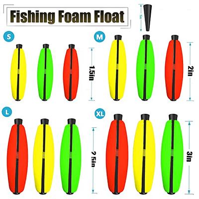 10/30pcs Foam Peg Floats Fishing Trout Floats, Slip Bobber Fishing