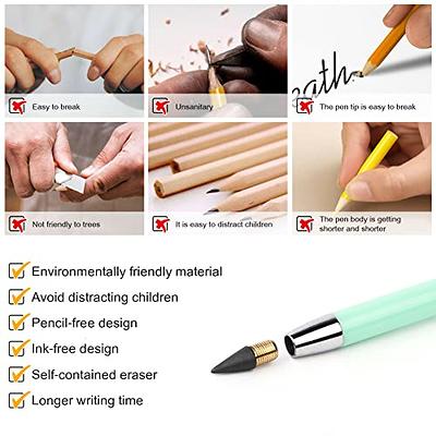 Ainiv 7PCS Inkless Magic Pencil Everlasting Pencil Eternal with White Eraser