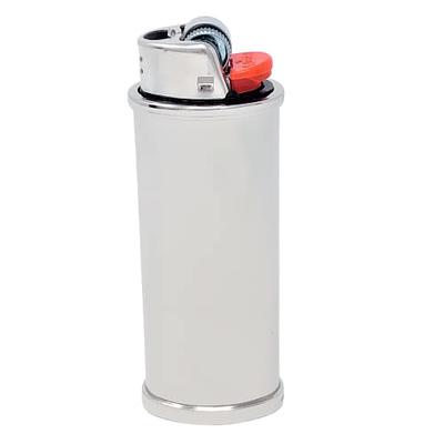 Lucklybestseller Vintage Metal Lighter Case Cover Holder Sleeve for Bic  Mini Lighter J5 Silver Color - Yahoo Shopping