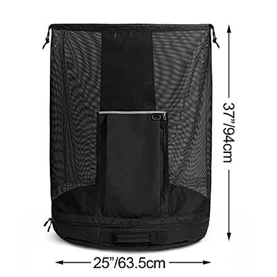 GOBUROS Extra Large Mesh Ball Bag, Basketball & Soccer Ball Bag