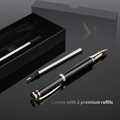 Scriveiner Black Green Ballpoint Pen - Black Green Luxury Pen, Chrome