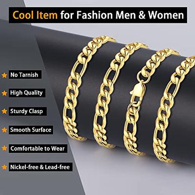Jewlpire Men's Gold Chain Necklace