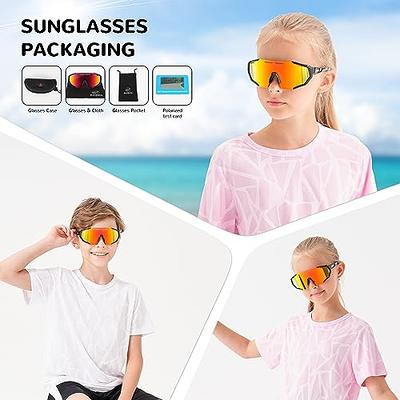 Rorzo Kids Sunglasses Youth Baseball Sun Glasses Lightweight TR90 Frame  UV400 Sports Cycling Shades for Boys Girls 547B - Yahoo Shopping
