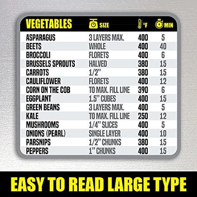 The Silicone Kitchen Air Fryer Liner Silicone Pot Basket with Air Fryer Magnet Cheat Sheet