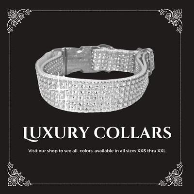 Mini Diamond Gray Dog Collar