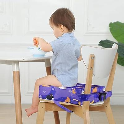 Toddler Booster Seat for Dining Table Cartoon Stronger Support Baby Kids  Booster Seat for Dining Table Washable 2 Safer Straps Non-Slip Bottom