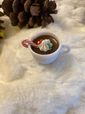 Miniature Hot Chocolate; Cocoa; 13 Scale Elf Prop; Accessories