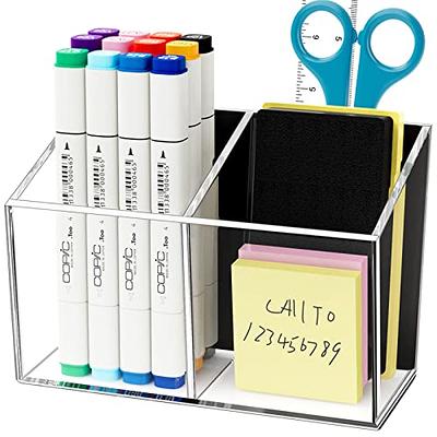 Clear Acrylic Wall Mountable 10 Slot Dry Erase Marker and Eraser Holder