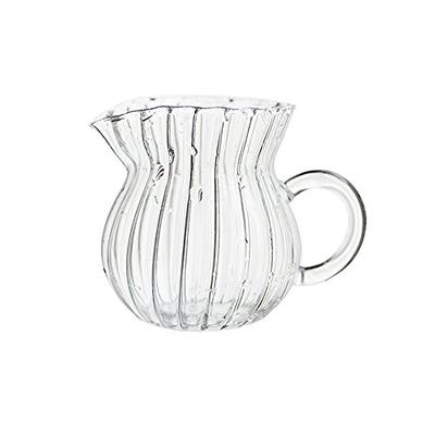 CHOOLD Elegant Wave Shaped Crystal Glass Creamer