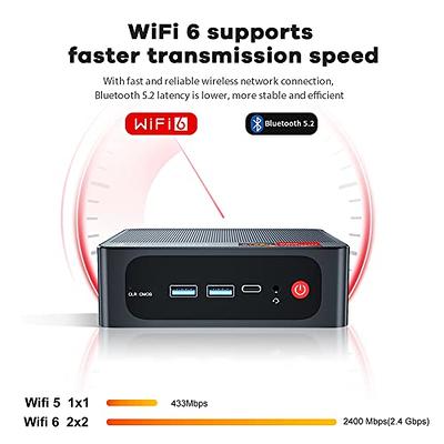 ACEMAGICIAN [Dual LAN] Mini PC, AMD Ryzen 7 5700U 32GB Dual Channel DDR4  512GB NVMe SSD, Mini Computers 11 Pro, WiFi6 Bluetooth 4K Triple Display  Mini Desktop Computers Gaming PC, 8C/16T up