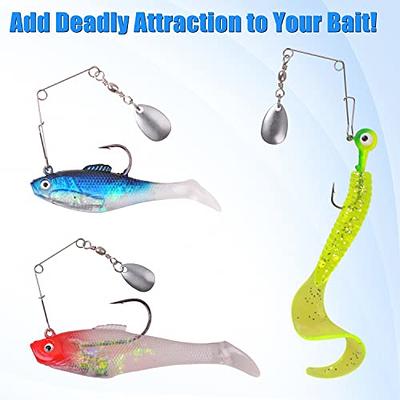  Fishing Spinner Blades,Smooth Spoons Rigs Spinnerbait