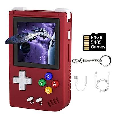  RG Nano Handheld Emulator Pocket Retro Handheld Game  Console,Built-in 64G TF Card 5405 Classic Games 1.54 Inch 60 Hz Refresh  Rate IPS Screen Supports Music,Clock Function (Retro Purple) : Toys 