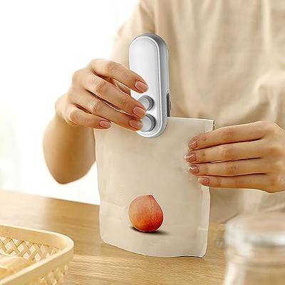 Mini Bag Sealer, 2-in-1 Chip Bag Sealers, Rechargeable Handheld