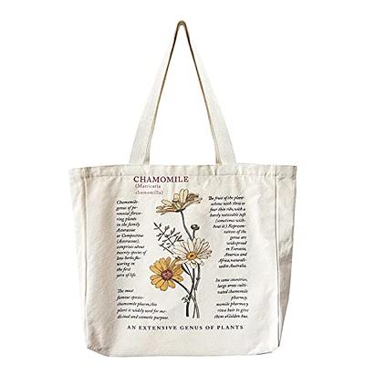 Canvas shopper bag with shoulder strap