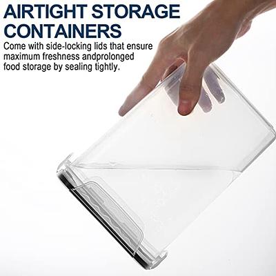  CosyStora Airtight Food Storage Containers Set 6 Pieces POP  Open Clear Plastic Canisters with lids,BPA Free, Kitchen Pantry  Organization and Storage Containers for Bakery Cookies Nuts Sugar Storage:  Home & Kitchen