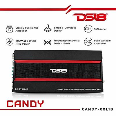 DS18 CANDY-XXL1B Amplifier in Black - Class D, Monoblock, 3000