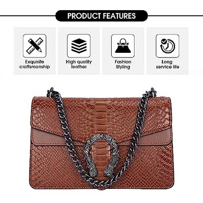 anck Crossbody Bags for Women Luxurious Leather Shoulder Purse- Zipper  Pocket Small Crossbody Bags for Women Purses Fashion Lightweight Handbags  Shoulder Bag (Brown): Handbags