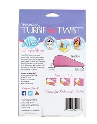 Turbie Twist - The Original Super Absorbent Hair Towel - Microfiber and  Cotton - Fits Kids and Adults