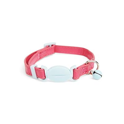 YOULY Pink/Blue Colorblock Cat Collar, Large - Yahoo Shopping