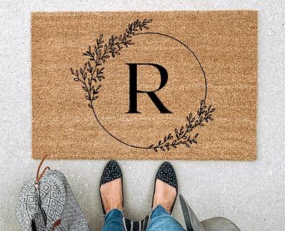  Personalized Split Monogram 18 x 30 Custom Doormat