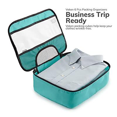 Veken 8 Set Packing Cubes for Suitcases, Travel Essentials Bag Organizers for Carry On, Luggage Organizer Bags Set for Travel Accessories in 4 Sizes (