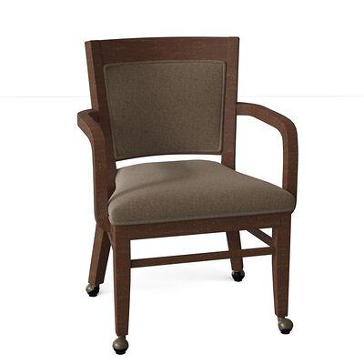 Bayfield Upholstered King Louis Back Arm Chair Fairfield Chair Body Fabric:  9508 Smoke, Frame Color: Walnut - Yahoo Shopping