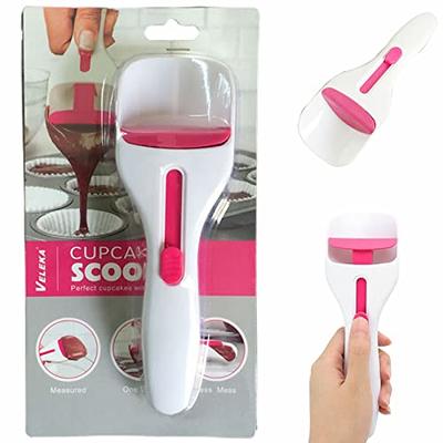 Cake Batter Dispenser Scoop Manual Paste Distribution Scoop for Cupcake  Muffins One-Touch Sliding Button Tools Baking Products