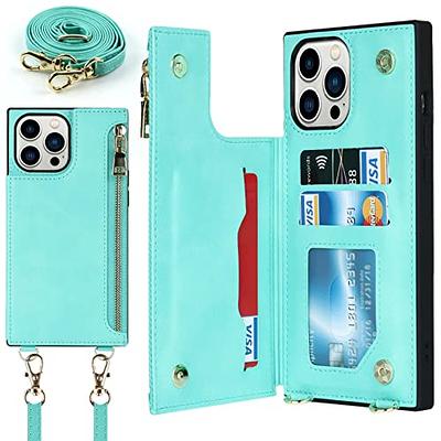 Smartish iPhone 14 Pro Max Crossbody Wallet Case - Dancing Queen [Purse/Clutch with Detachable Strap & Wristlet] Protective Cover with Credit Card