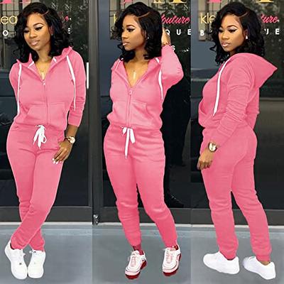 Women's Solid Color Sweatsuit Set, Hoodie and Pants Sport Suits, Women's 2  Piece Outfits Cowl Neck Long Sleeve Sweatshirt and Pants Set Tracksuit, Women  Jogger Outfit Matching Sweat Suits,S-3XL,Black 