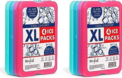 Fit & Fresh Cool Cooler Slim Reusable Ice Packs (Set of8)