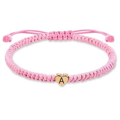 Initial Bracelet 26 Letters Alphabet Couple's Bracelet Personalized Jewelry  Jewelry Valentine's Day Gift For Women Girls A-t - Temu