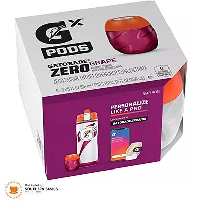 Gatorade GX Hydration System Non-Slip GX Squeeze Bottles & GX Sports Drink Concentrate Pods, Gray