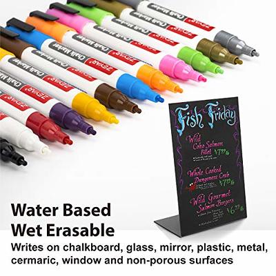 Shuttle Art Chalk Markers, 24 Vibrant Colors Liquid Chalk Markers Pens for  Chalkboards, Windows, Glass, Cars, Erasable, 3mm Reversible Fine Tip with  Chalkboard Labels for Office Home Supplies - Yahoo Shopping