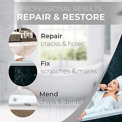 Porcelain Repair Ceramics Enamel Fiberglass Porcelain Acrylic Repair Kit  Tile Tub Sink And Shower Repair For Scratch, Holes, Cracks