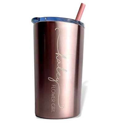 Decorative Stainless Steel Tumbler Cup Copper - Nu Steel