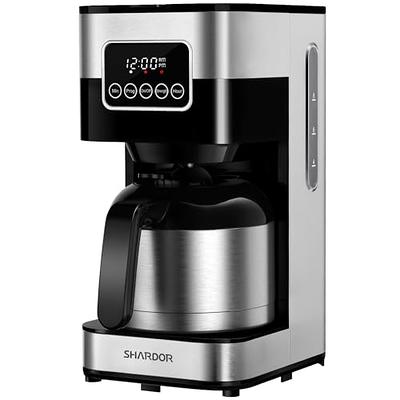 Drip Coffee Maker - Programmable - by Mixpresso 8-Cup (Black)