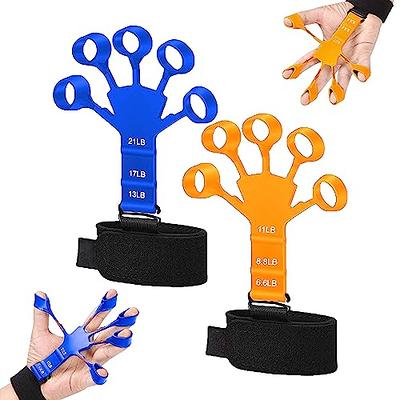 Grip Strength Trainer Gripster Hand Strengthening Devices 2PCS Gripster  Forearm Trainer Finger Strengthener Flexion Extension Training Hand  Therapys