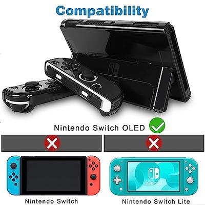  Cute Stitch Case Compatible with Nintendo Switch OLED, Dockable  Case Cover, Ergonomic Soft TPU Grip Case for Joycon, Sparkle Skin Set :  Video Games