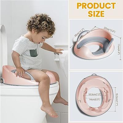 Baby Potty Training Toilet Seat with Soft Cushion Handles, EVA